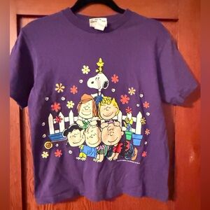 Vintage Kids Purple Peanuts T-Shirt